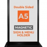 Double Sided Magnetic Sign Menu Holder Desktop Display Stand A5